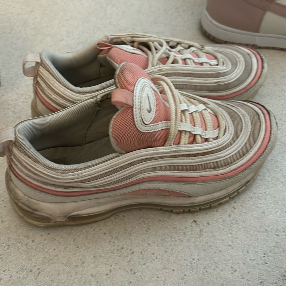 Nike air max 97 pink and white size 9 women’s